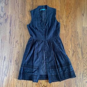 Brown sleeveless dress